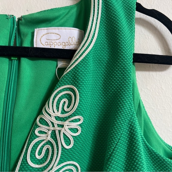 Pappagallo Womens The Amaya V Neck Shift Dress Green Size 8 - Picture 3 of 4